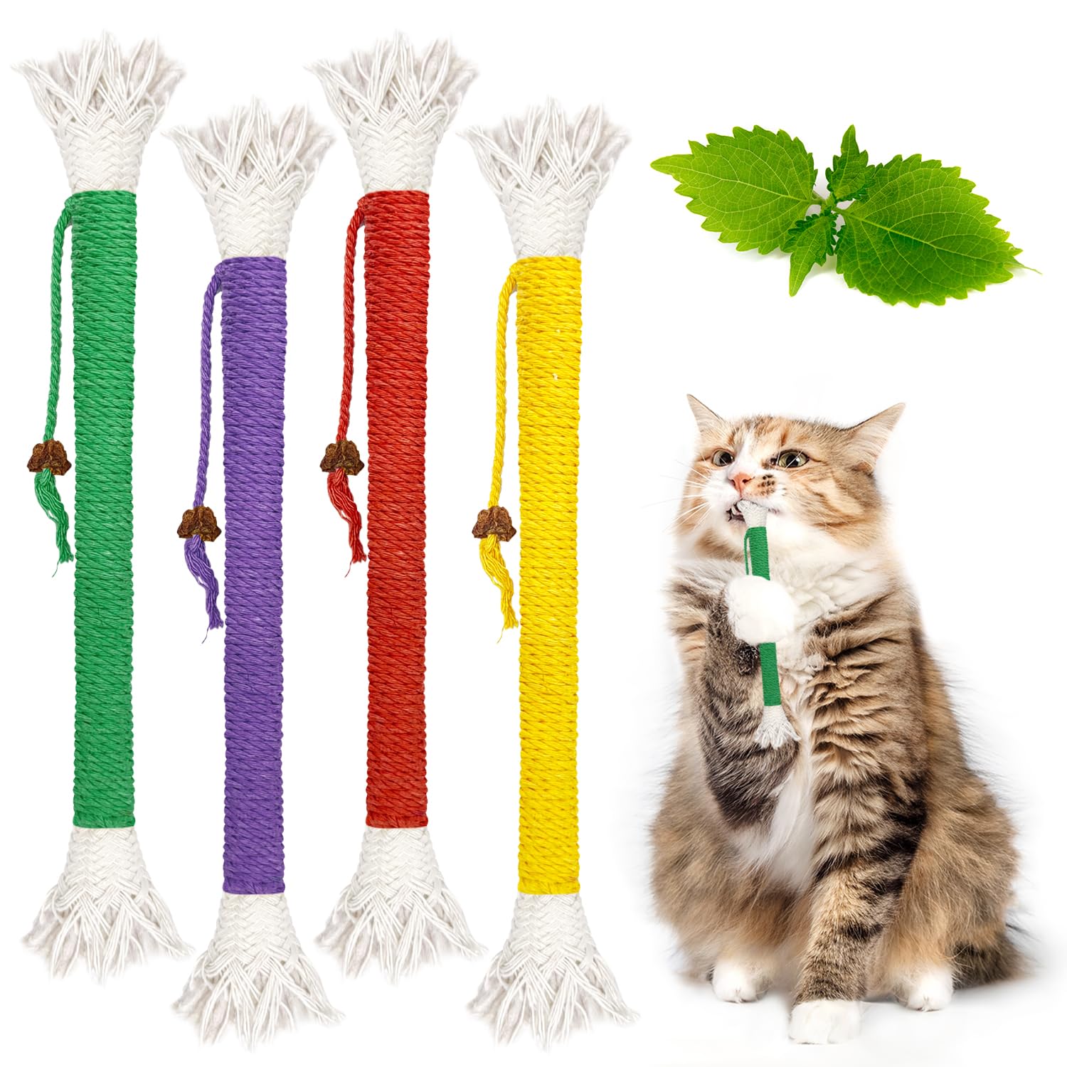 ELNX Catnip Toy Bite Rope