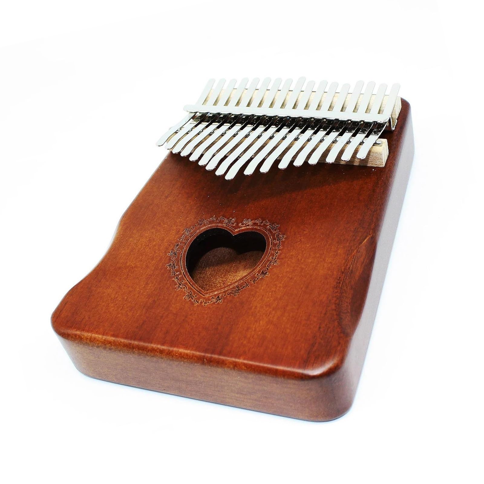 Kalimba Kalimba 17-klawiszowy fortepian wysokiej jakości drewna mahoniowego afrykańskiego Kalimba śliczny (Color : 3/4)
