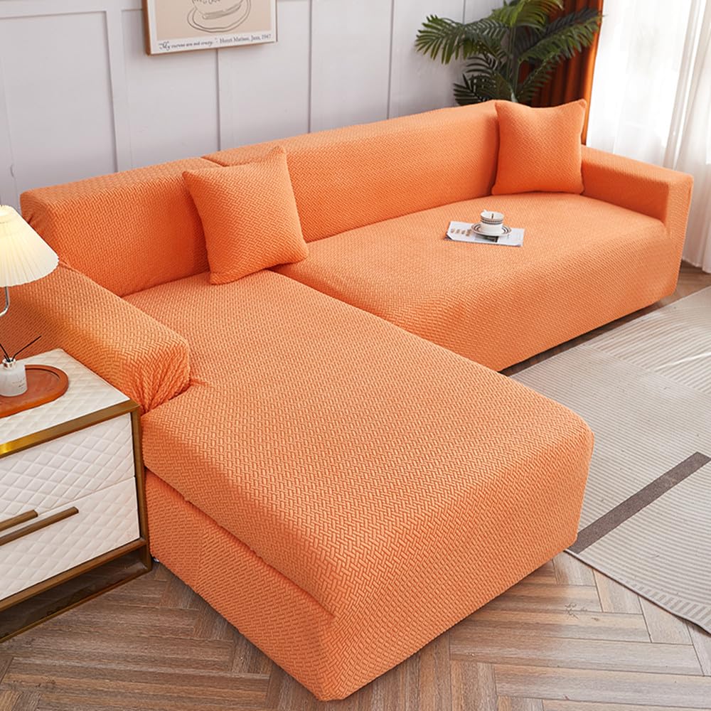 Housse canape extensible jacquard lavable et haute protection