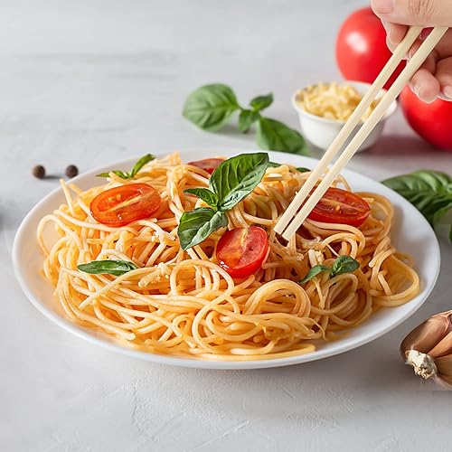 Miniatura 7 de MANCHAP 500 pares de palillos desechables de 8 pulgadas, palillos de bambú de 7.9 in a granel, palillos de madera china para comer, catering, comida