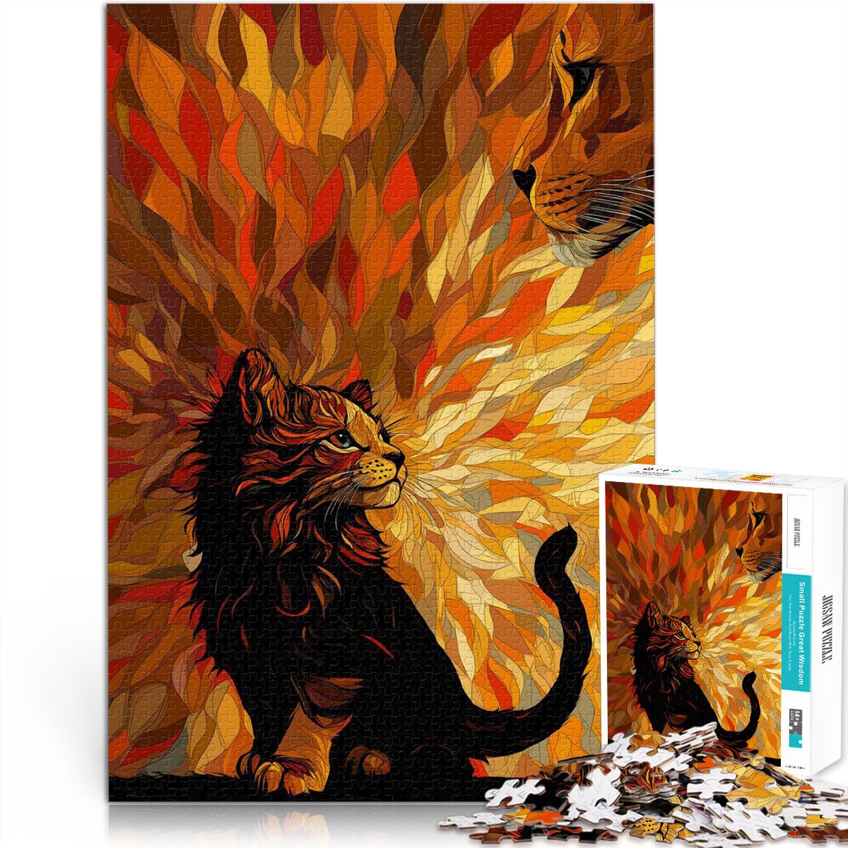 1000 Piece Jigsaw Puzzles for Adults Cub Becoming Geschenke zum Suchbegriff: "Herausfordernde Spiele" Geburtstagsgeschenk52x38cm