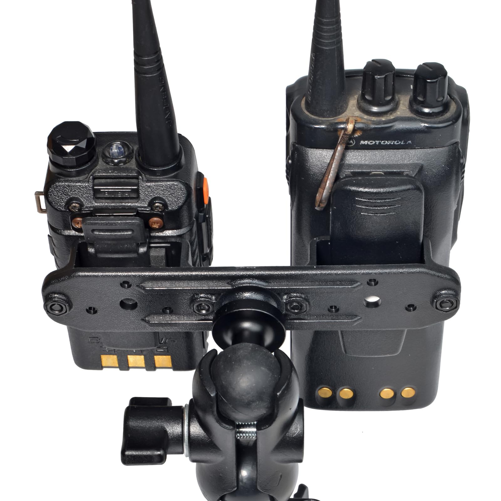 Supporto radio, staffa di montaggio per auto Walkie Talkie compatibile con BAOFENG QUANMIDLAND RADNY 3 SEPURA Radio portatile e microfono con clip