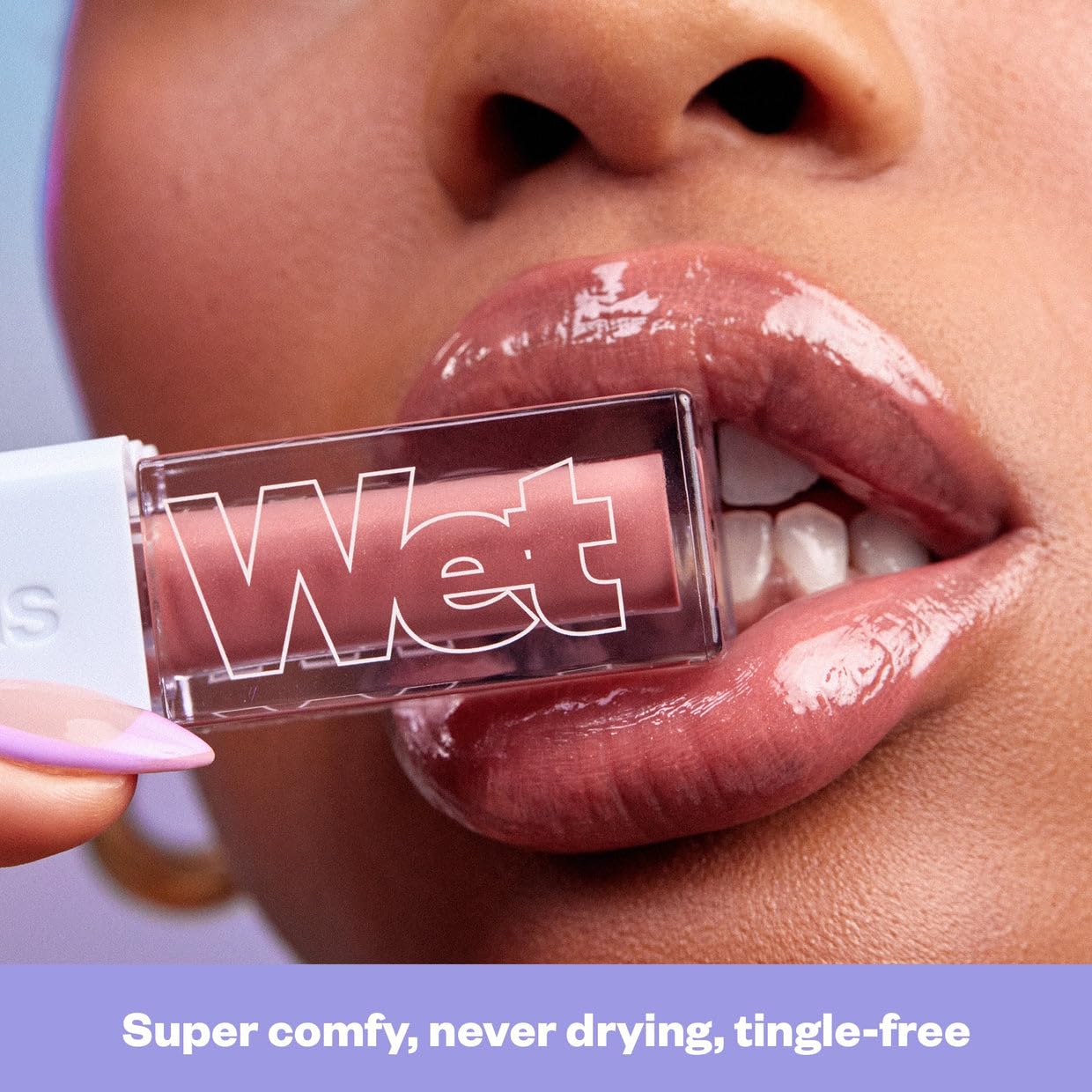 Kosas Wet Lip Oil Gloss - Hydrating Lip Plumping Treatment with Hyaluronic Acid & Peptides, Non-Sticky Finish (Unbuttoned) - Image 7
