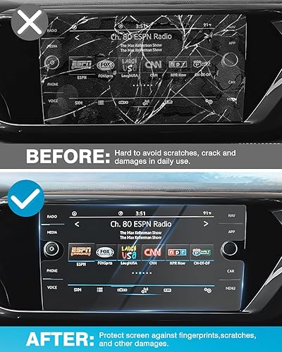 Miniatura 3 de Karltys Paquete de 2 protectores de pantalla para Volkswagen Taos 2018-2023  Tiguan 2018-20242022-2024 Volkswagen Taos pantalla táctil de 8