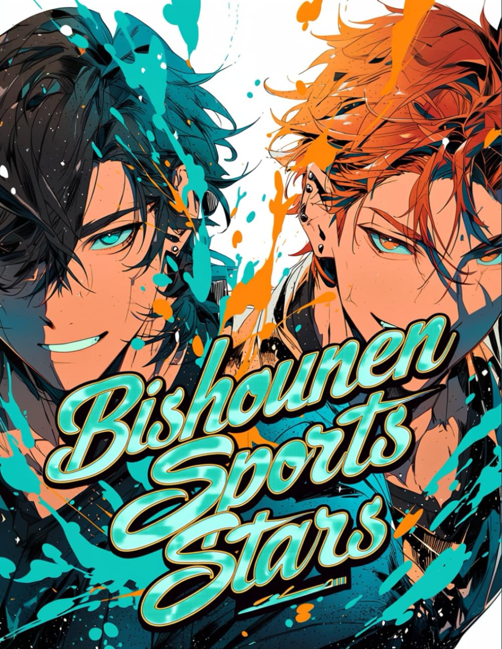 Bishounen Sports Stars: Handsome Anime Boy Coloring Book: Pretty Boy Manga Art for Otome Fans, Featuring Athletic Male Characters and Aesthetic Illustrations for Teens and Adults