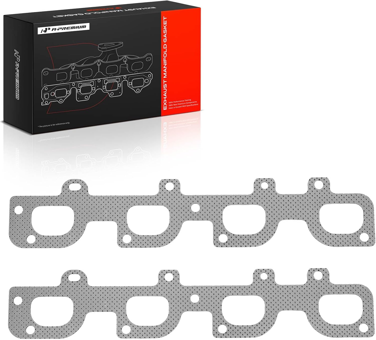 A-Premium V8 Exhaust Manifold Gasket Set Compatible with Jeep & Dodge