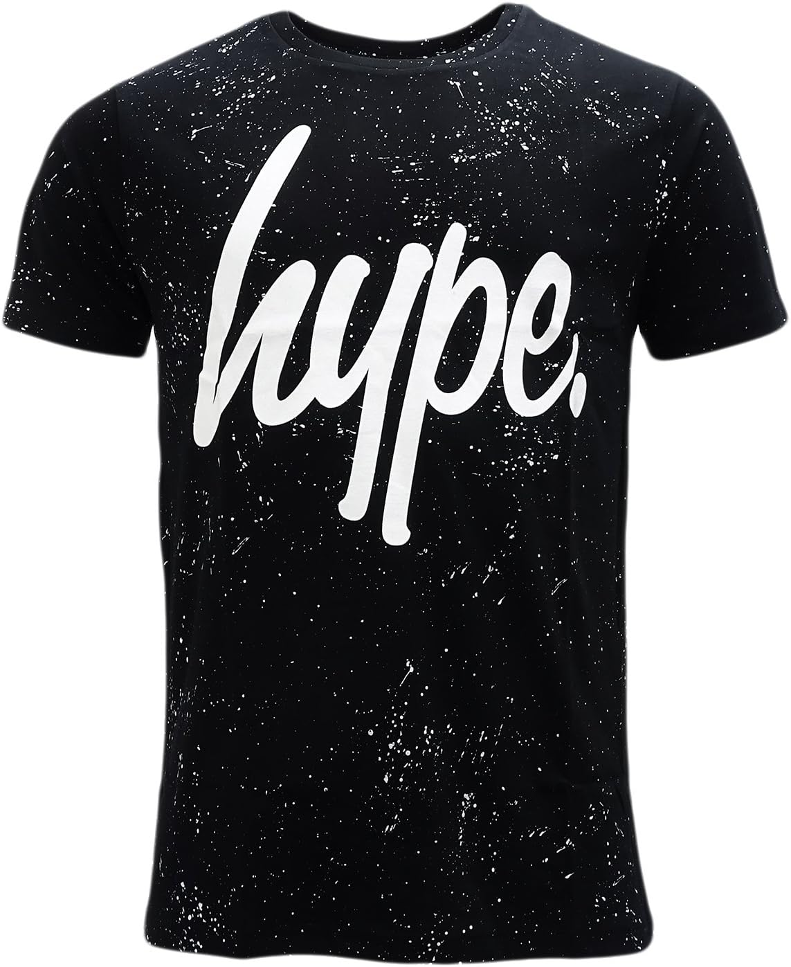 Hype Speckled T Shirt - All Over Splash Design Black XL