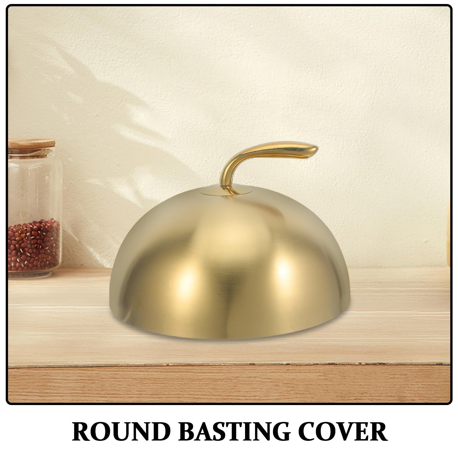 Cloche à fromage ronde et robuste de 24 cm (9,5 po) pour la cuisson à la vapeur et la fonte du fromage - Accessoires pour plancha