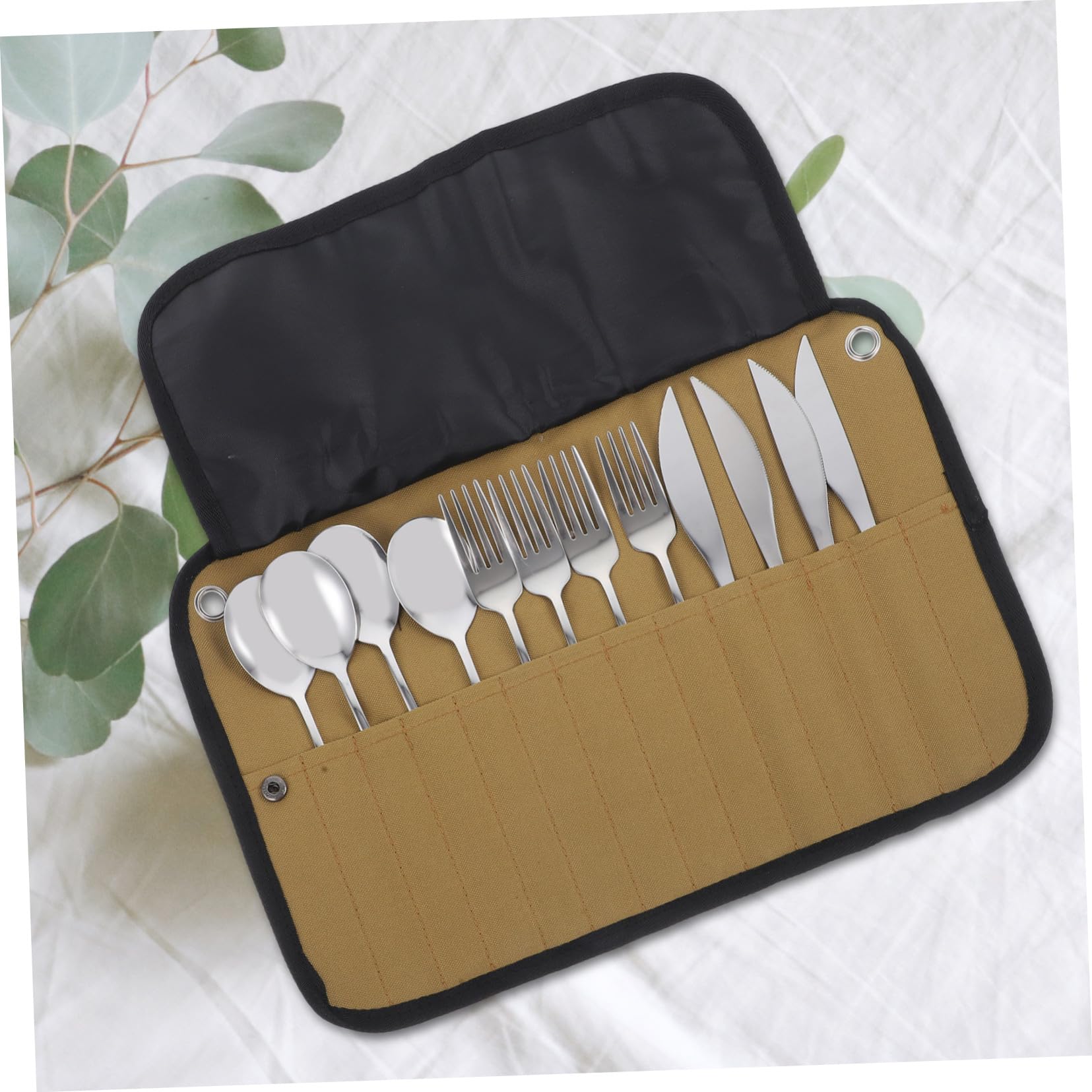 TOYANDONA Camping-besteck Aufbewahrungstasche Geschirrset für Picknicks Outdoor-utensilien zum Servieren Besteckset für Reisen und Angeln Robustes Picknickgeschirr
