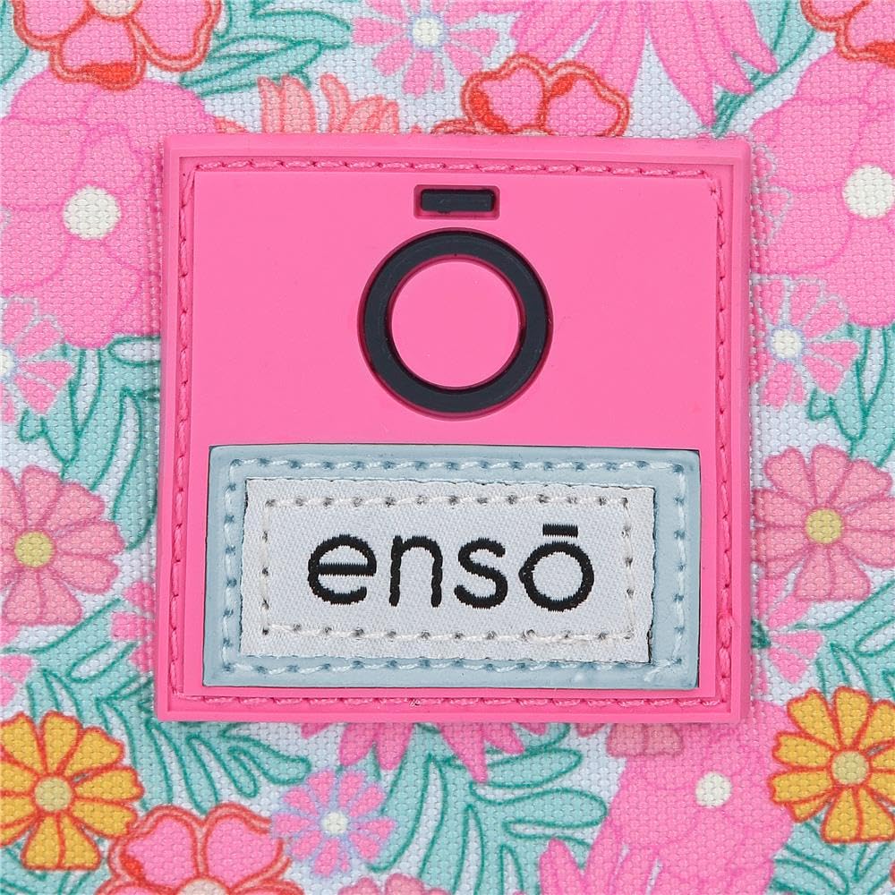 Enso Girl Zone Mochila Infantil, Mochila Escolar, Fabricada en Poliéster, Ruedas Dobles de Giro multidireccional, Múltiples Formas de Usarlo, Rosa