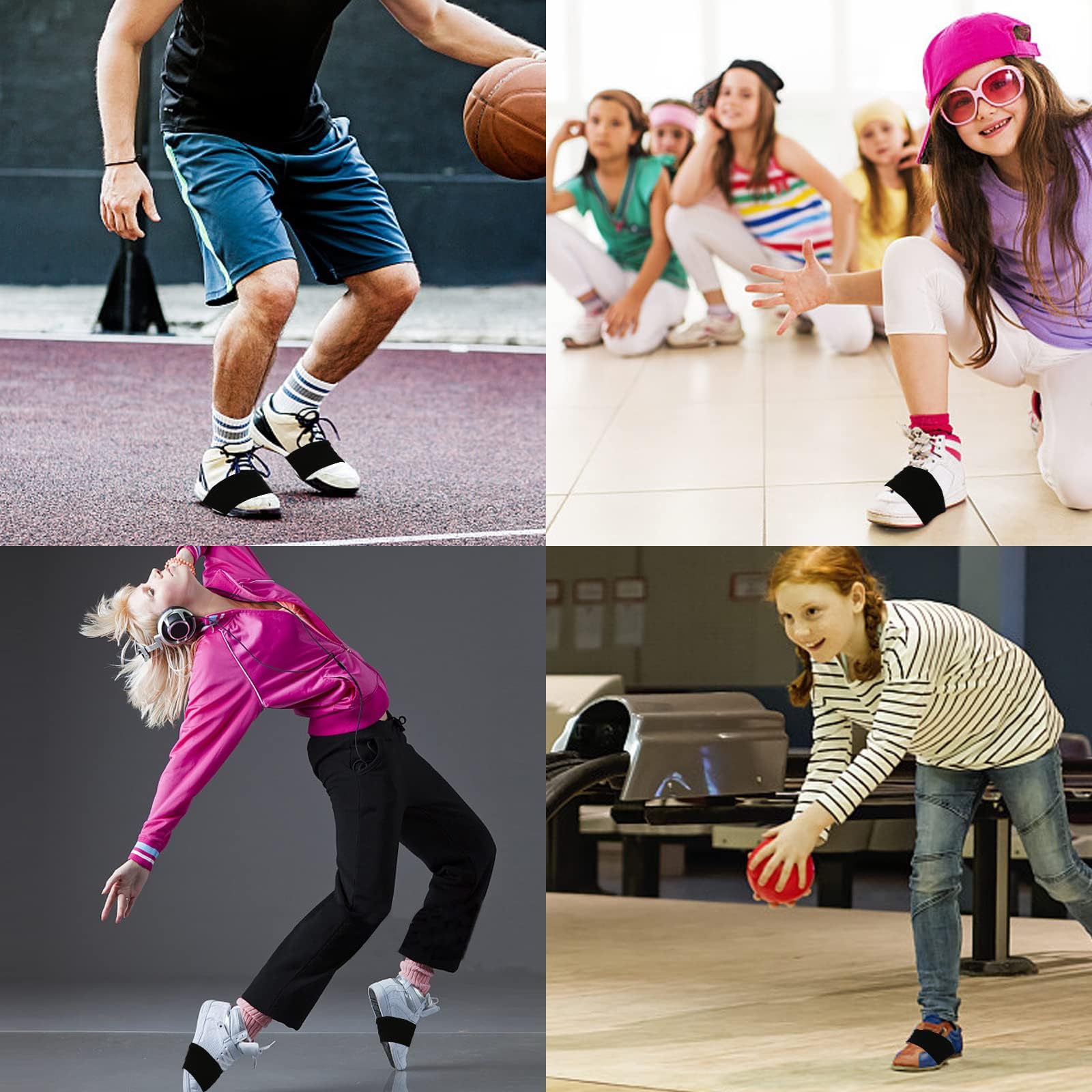 Tanzsocken,Tanzsocken über Schuhe,Socken zum Tanzen auf glatten Böden,Tanzschuhsocken auf glatten Böden über Turnschuhen,Ballett Socken,Schuhabdeckung Tanzschuhschieber