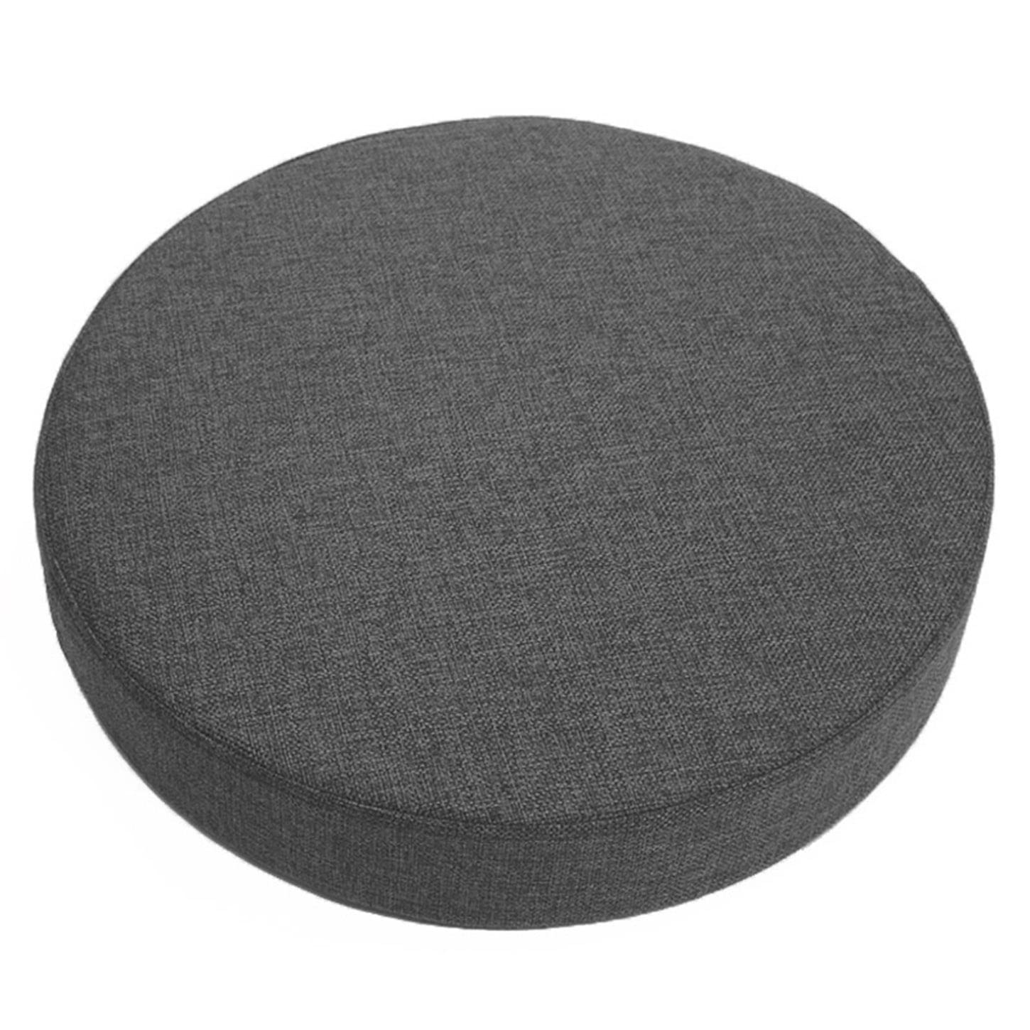 ping bu Round Chair Pads Thick 5/8/10cm Seat Cushion Pad,Dining Garden Chair Cushion Seat Pads Round Stool Cushions for Kitchen Home (30x30x10cm,Dark Grey)