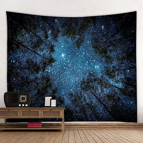 Miniatura 10 de Tapiz de bosque mágico, decoración para el hogar, sala de estar, dormitorio, para usar como cortina (cascada, 90.5 pulgadas de largo x 70.8 pulgadas