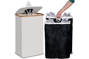 Beige 26-Gallon 100L Tall Recycling Bin