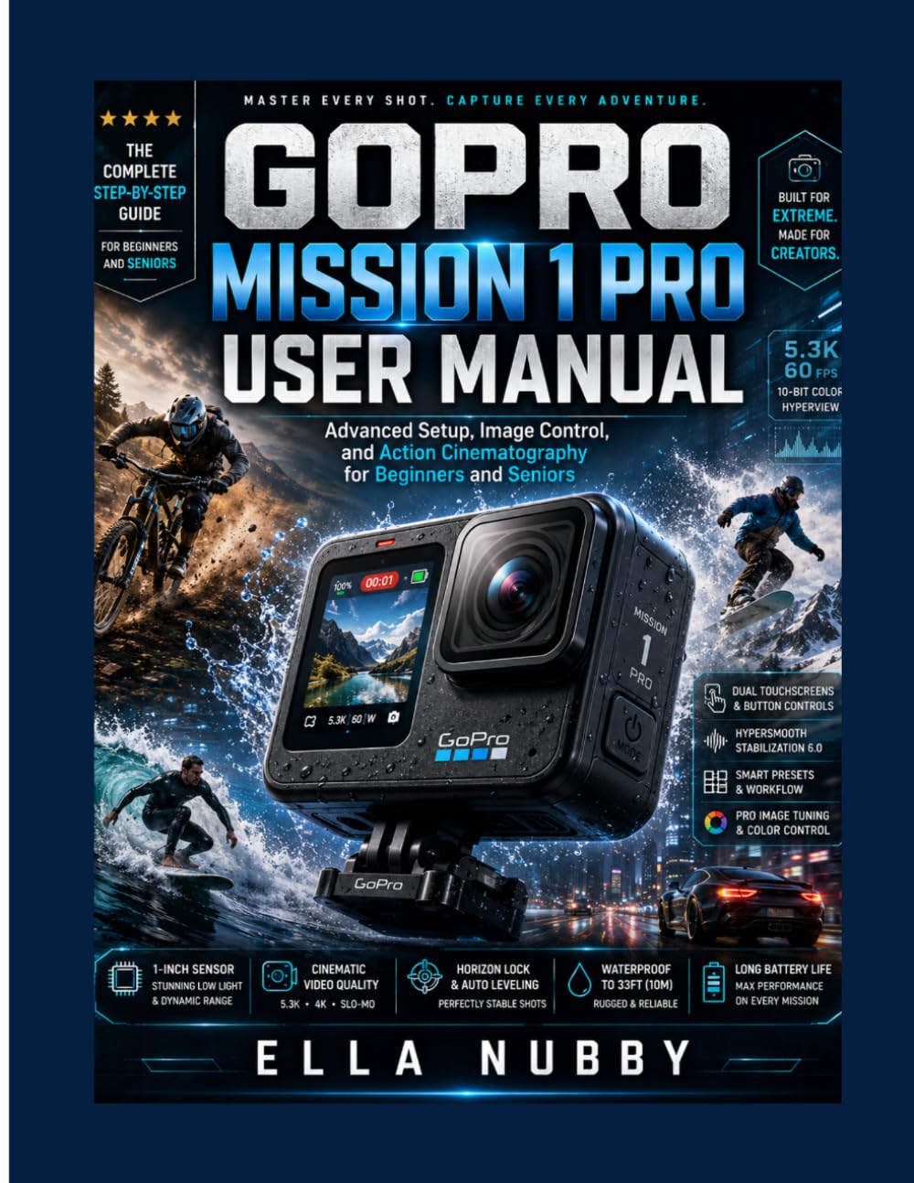 GOPRO MISSION 1 PRO USER MANUAL: Advanced Setup, Image Control, and Action Cinematography for Beginners and Seniors