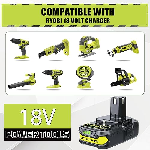 Miniatura 4 de LUMSING Paquete de 2 repuestos de iones de litio P102 de 3.0Ah 18V para batería Ryobi de 18 V P102 P103 P104 P105 P107 P108 P109 P190 compatible con