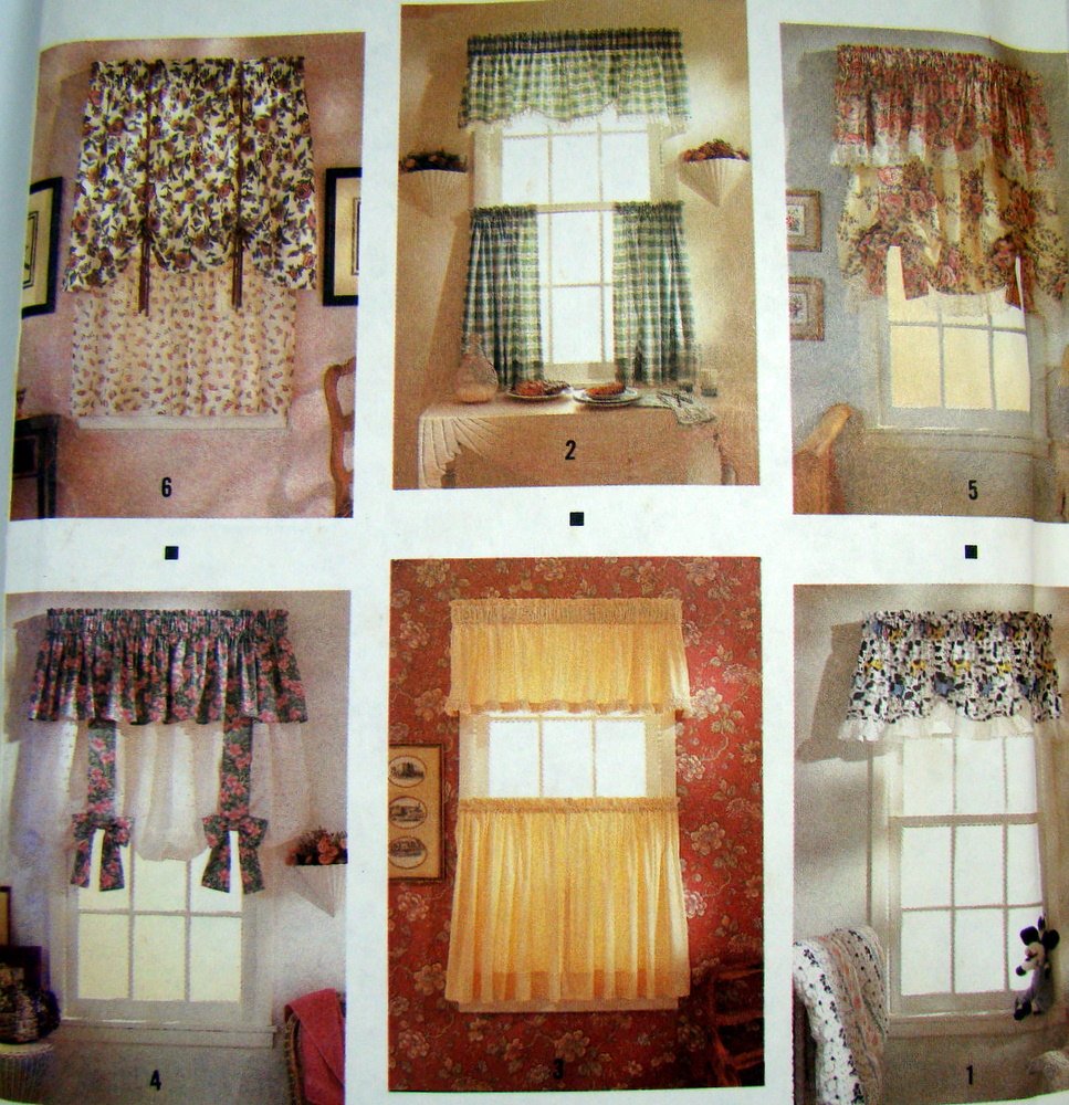 Sewing Cafe Curtains Patterns Curtains & Drapes