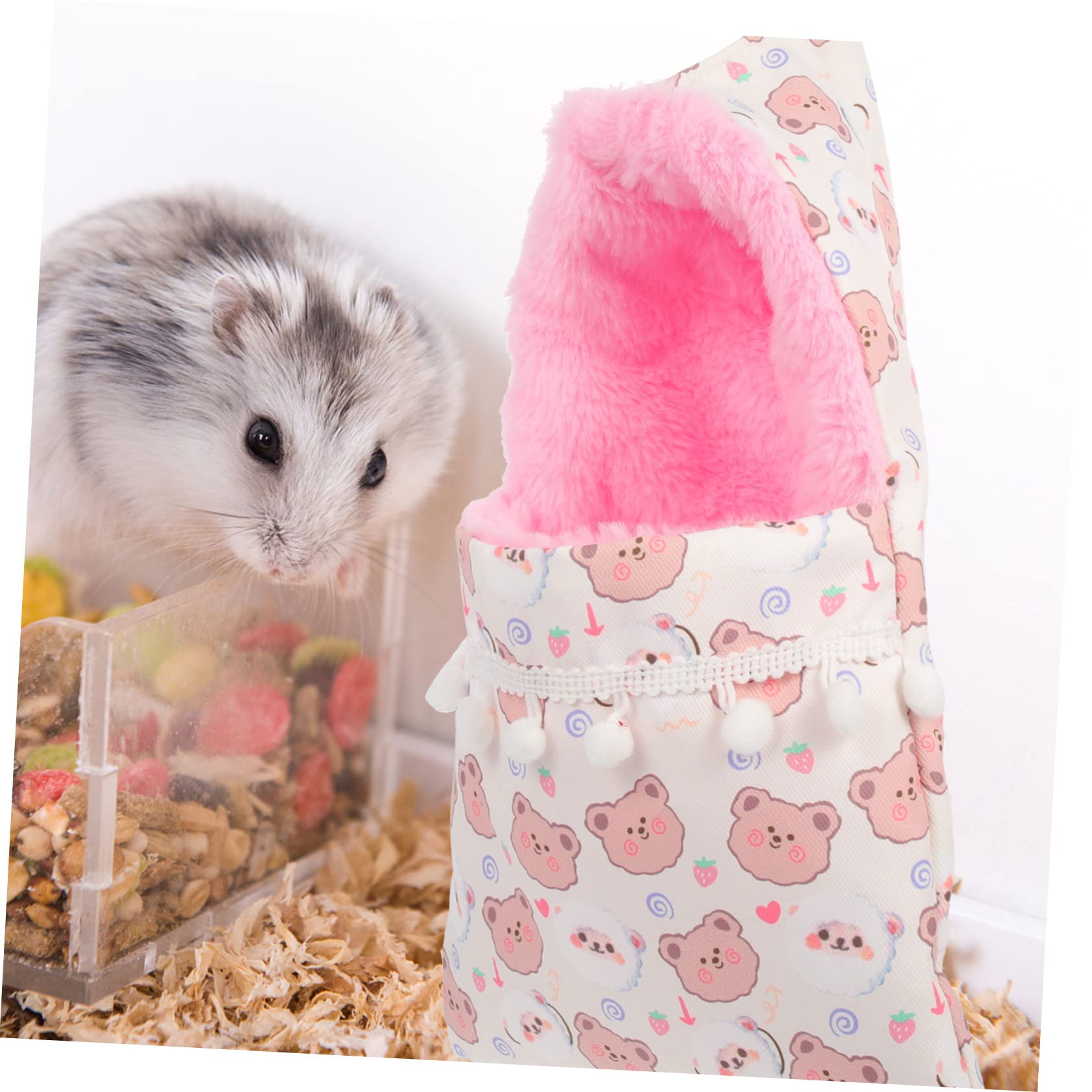 SUPVOX 4 Pz Sacco a pelo del petauro dello zucchero habitat della cavia amaca per ratti per gabbia Accessorio per furetti Accessorio per cincillà delicato letto di cavia casa del criceto