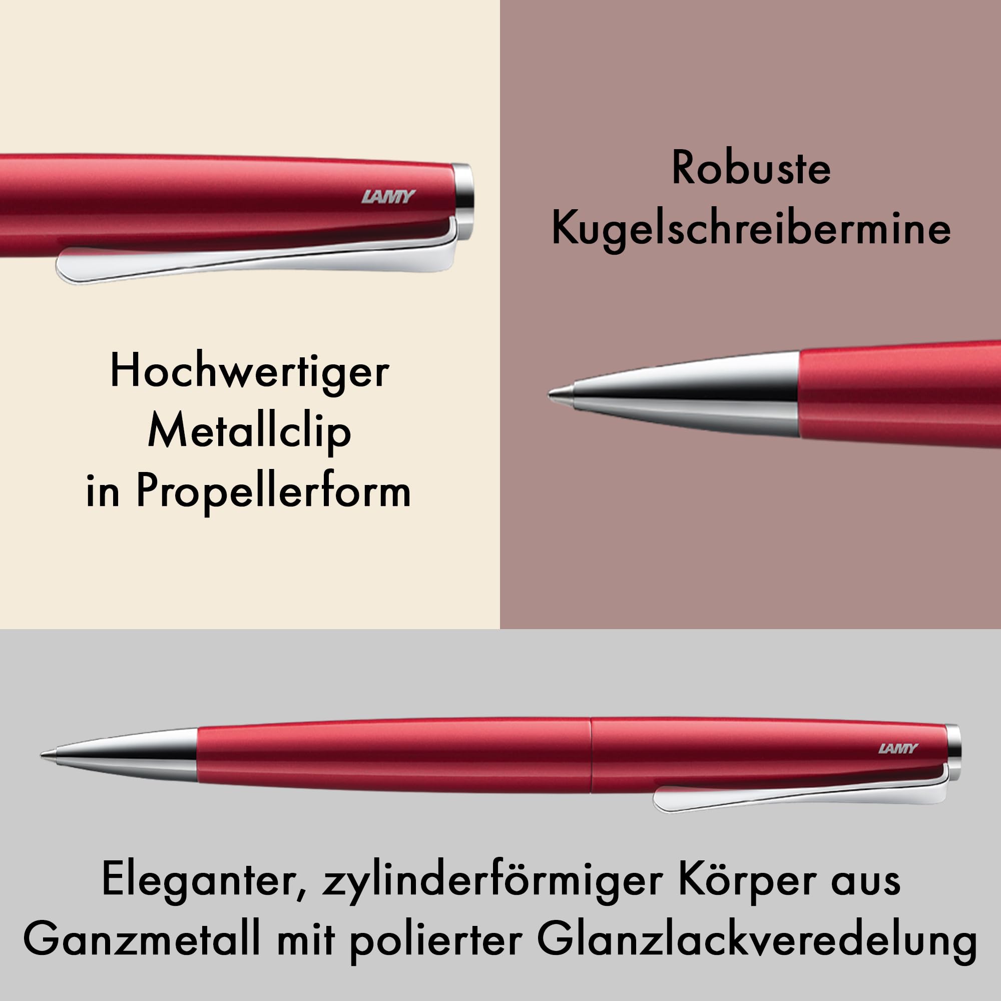 Lamy studio pianored Kugelschreiber in Stichbreite M