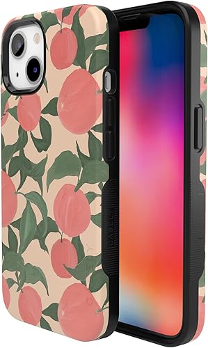 Vista 993 de Casely Funda para iPhone 13 Compatible con MagSafe Color Splash de medianoche Funda retro abstracta Color de medianoche Splash Abstracto