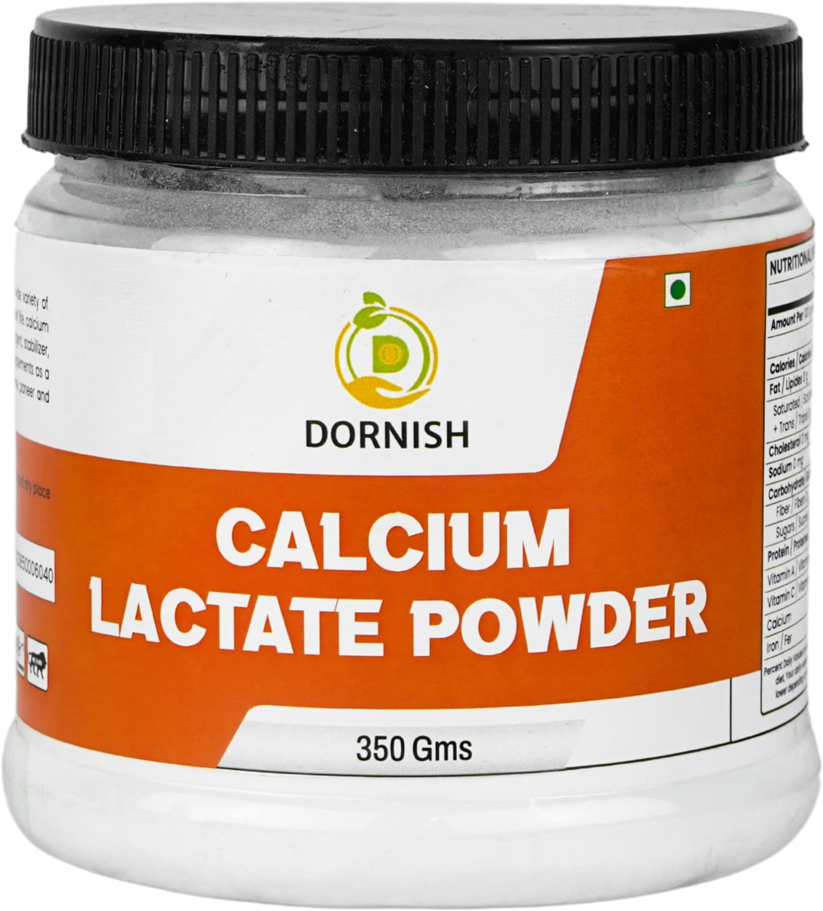 Calcium Lactate Powder,350 Gms I Used as food preservative and Improvers / Food Thickener, Perfect for Spherification, Cheese Making, and Baking Applications I Perfect for Home Chefs, Commercial Kitchens, Food Technologists, and Educational Use | Ideal for Texturizing, Gelling and Stabilizing Foods