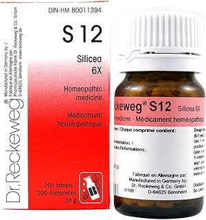 Dr. Reckeweg & Cie. S12 Silicea 12X, 200 tablets" however the correct product name for the product is "Dr. Reckeweg & Cie. S12 Silicea 6X, 200 tablets