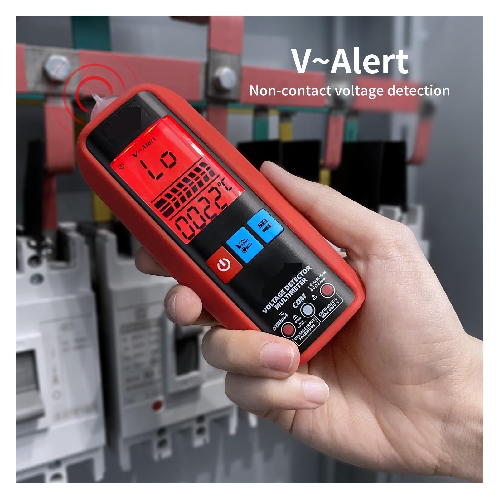 Inteligentny Multimetr Cyfrowy VFC DC AC Tester Napięcia Woltomierz True Dioda Pojemnościowa Ohm NCV Bezdotykowy Szybko Dokładnie Łatwy Odczyt(A5X USB Charging)