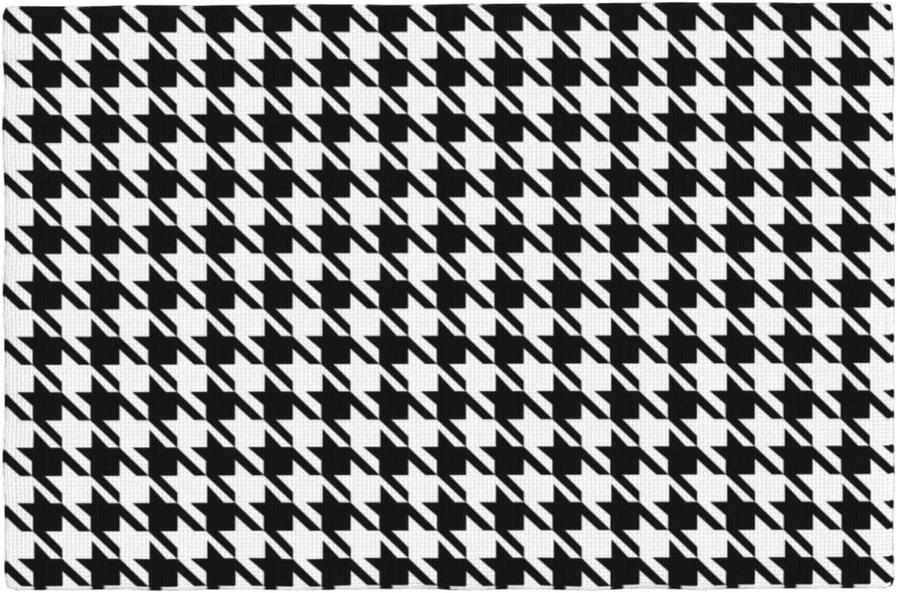 Placemats Houndstooth Place Mat Set of 6 Pieces Heat-Resistant Tableware Mats Stain Anti-Skid Kitchen Table Decorative Placemats Suitable for Home Kitchen Dining