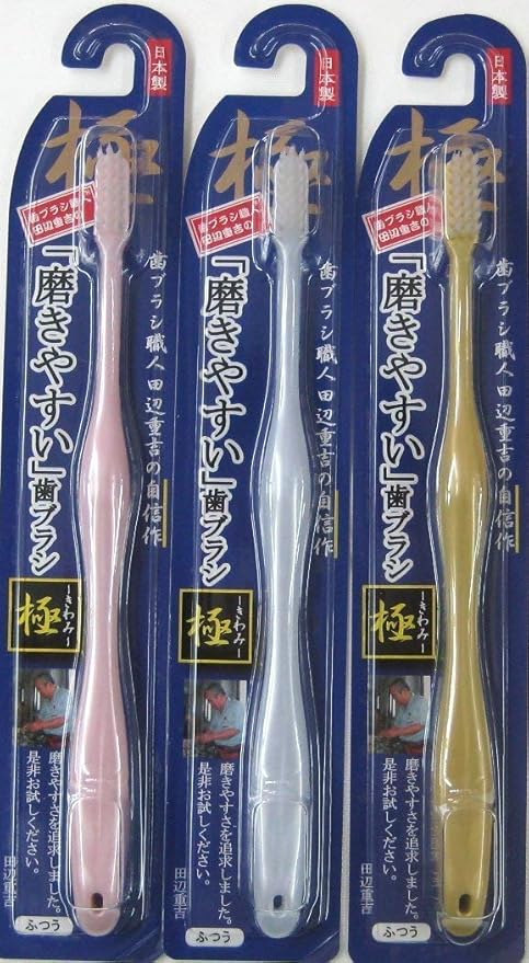 歯ブラシ職人 田辺重吉の磨きやすい歯ブラシ 極 Lt 09 12本入 田辺重吉の磨きやすい歯ブラシ 大人用ハブラシ 通販 Amazon