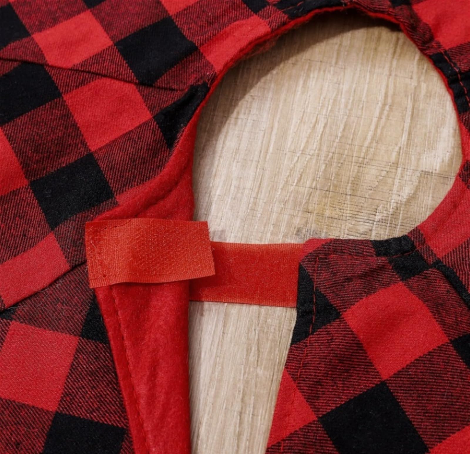 Tappeto Albero di Natale, Gonna Rotonda per Albero di Natale, Renna, Ricamo, Decorazioni Festive per La Casa Festa Forniture(122X122cm)