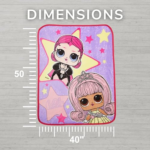 Miniatura 6 de Franco LOL Surprise! - Ropa de cama para niños, manta de seda súper suave, 40 x 50 pulgadas, (producto oficial con licencia)