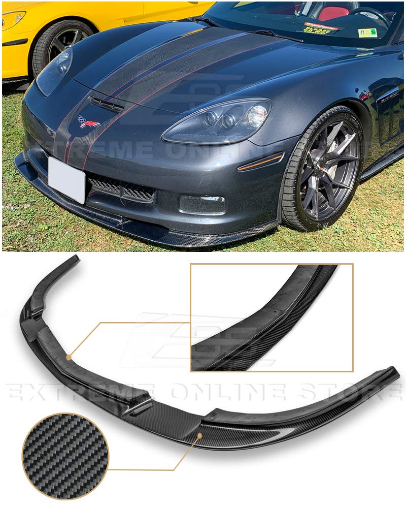 Buy Extreme Online Store ZR1 Style Carbon Fiber Front Bumper Lower Lip