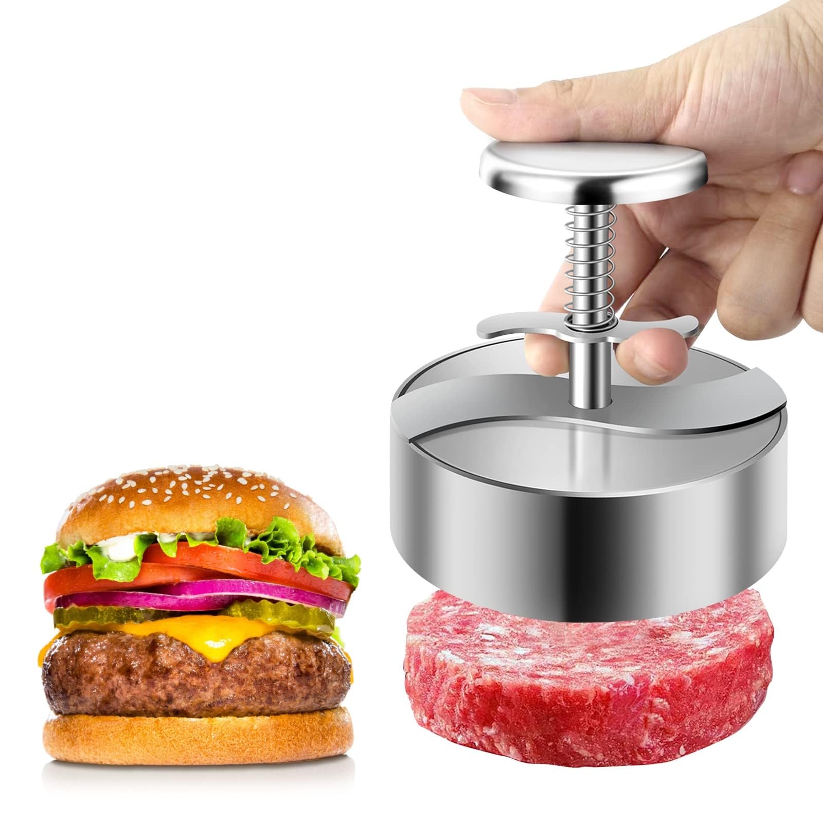 Benting 5 1/2 Inch Meatloaf Maker, Easy to Clean, Dishwasher Safe, Stainless Steel, Hamburger Meatloaf, Grilling Tools, Meatloaf Maker, Molds