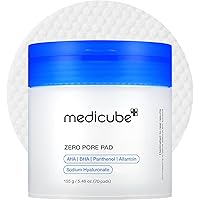 Vista 1 de medicube Almohadillas de tóner Zero Pore Pad 2.0 Almohadilla facial de doble textura para exfoliación y cuidado de poros con 4.5% de ácido láctico