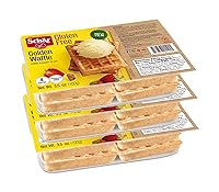 Vista 5 de Schar Waffles dorados sin gluten, paquete de 4 3 unidades (12 gofres en total)