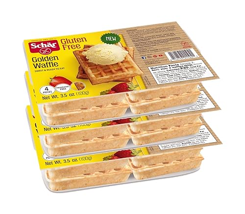Miniatura 5 de Schar Waffles dorados sin gluten, paquete de 4  3 unidades (12 gofres en total)