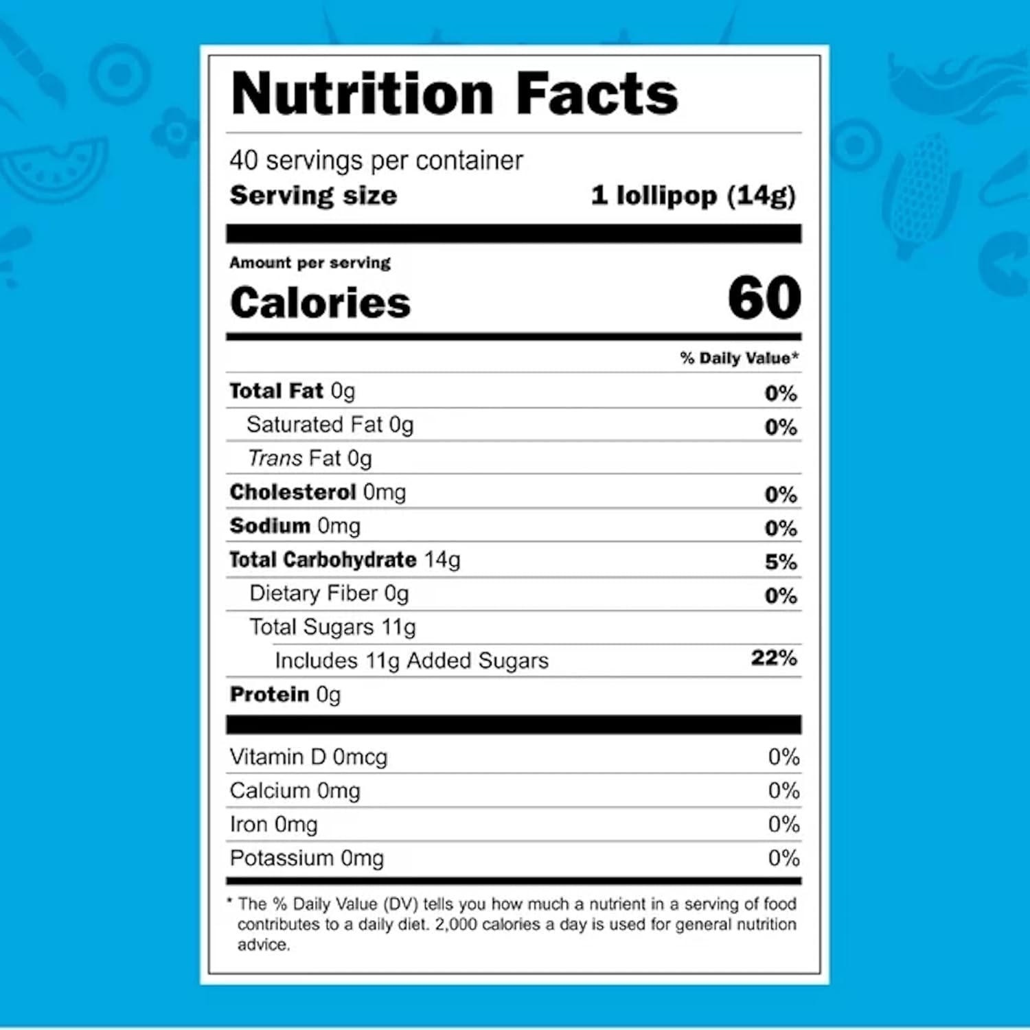 Vero Pinta Azul Lollipops - Strawberry & Raspberry Paleta | 40 Count (2 Pack)