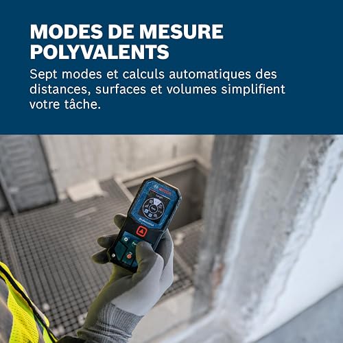Bosch Professional laser measure GLM 40-31 (IP65 certified, shock-absorbing housing, 7 measuring modes, automatic calculations for length/area/volume, bright colour display, Li-ion battery compatible) - 4