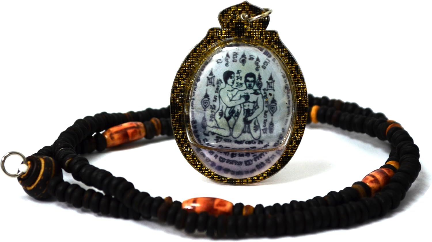 Inn Koo Yin Tong Thai Amulet Pendant – LGBT Couple Love Attraction Charm, Erotic Love Talisman for Gay Relationships, Famous Thai Spiritual Jewelry
