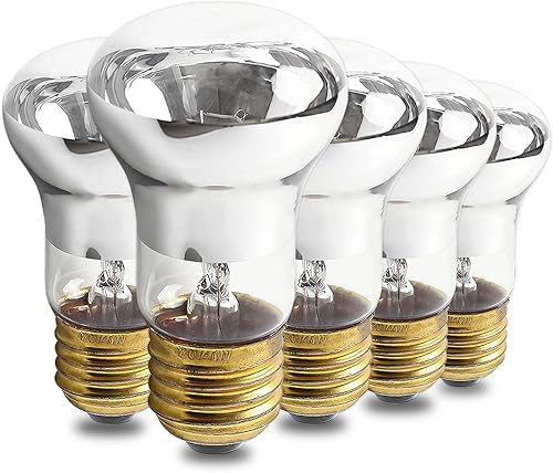 Miniatura 8 de Seentech R39 E17 - Bombilla incandescente de repuesto reflectora de 25 W, 120 V, luz blanca cálida ajustable, bombilla de repuesto para lámpara de