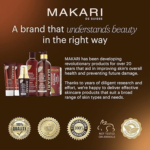 Miniatura 9 de MAKARI Exclusivo paquete Active Intense Radiance jabón exfoliante y glicerina que aumenta el tono para iluminar, incluso el tono de la piel y el