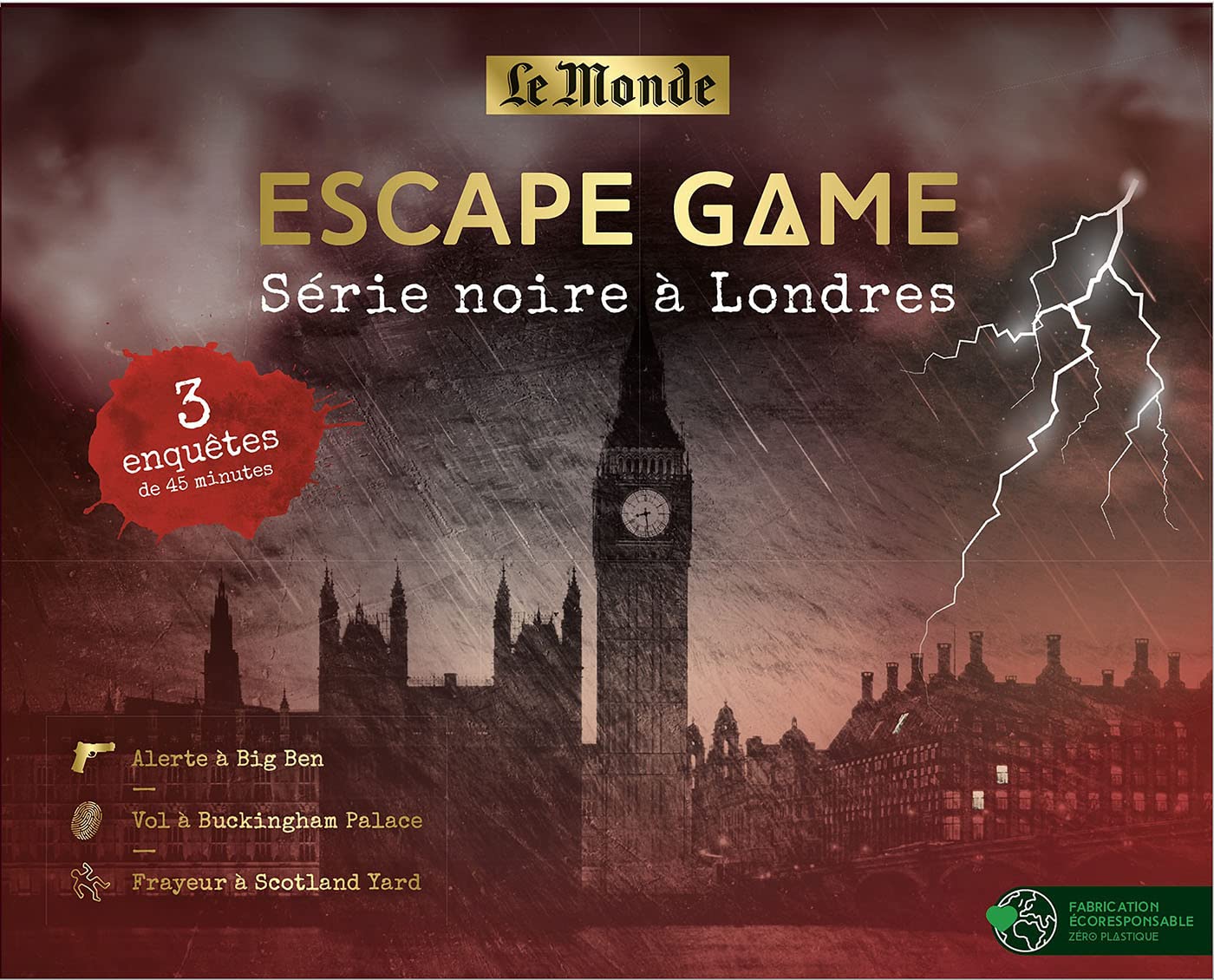Editions Prisma Escape game Série noire à Londres: 3 enquêtes de 45 minutes
