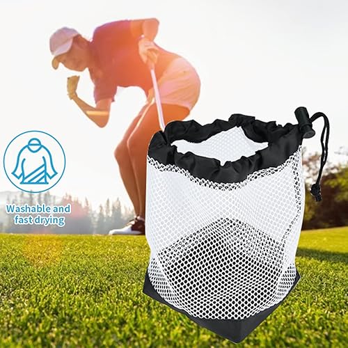 Miniatura 2 de Fydun Bolsa para sostener, bolsa de malla de nylon con cordón de 36 bolas titular de almacenamiento de red accesorio
