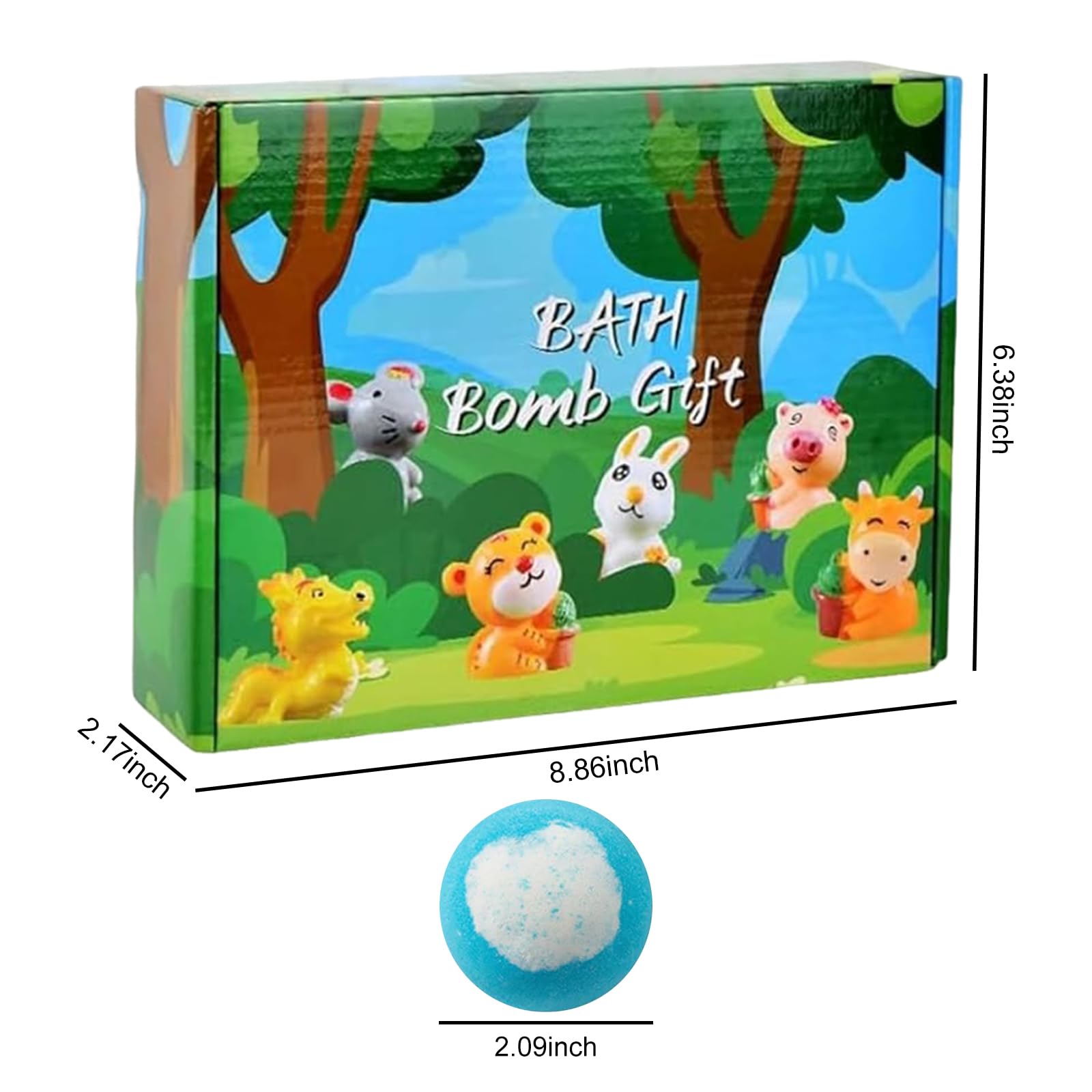 Set Regalo di 12 Bombe per il Bagno WMFASBAG, Colorate e Organiche con Sorpresa Interna, Giochi di Bolle Frizzanti Sicuri per Bambini, Regalo Educativo Dolcemente Sicuro per Pasqua Ragazzi