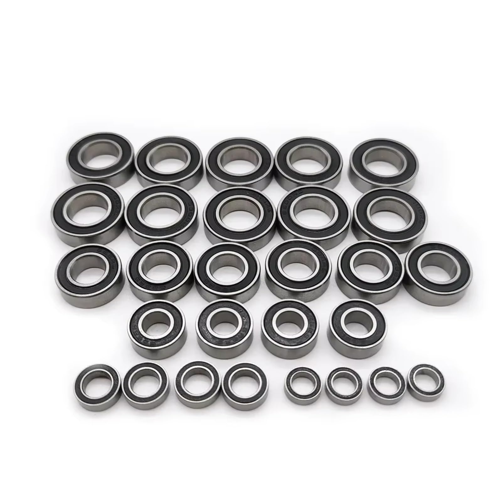 Für Traxxas Für Sledge 4x4 1/8 28 Teiliges Kugellager Set Mit Tiefen Rillen Chromstahl Schwarzem Gummi Abgedichtet Vorgefettet Off Orad Truck RC Car RC Lagern