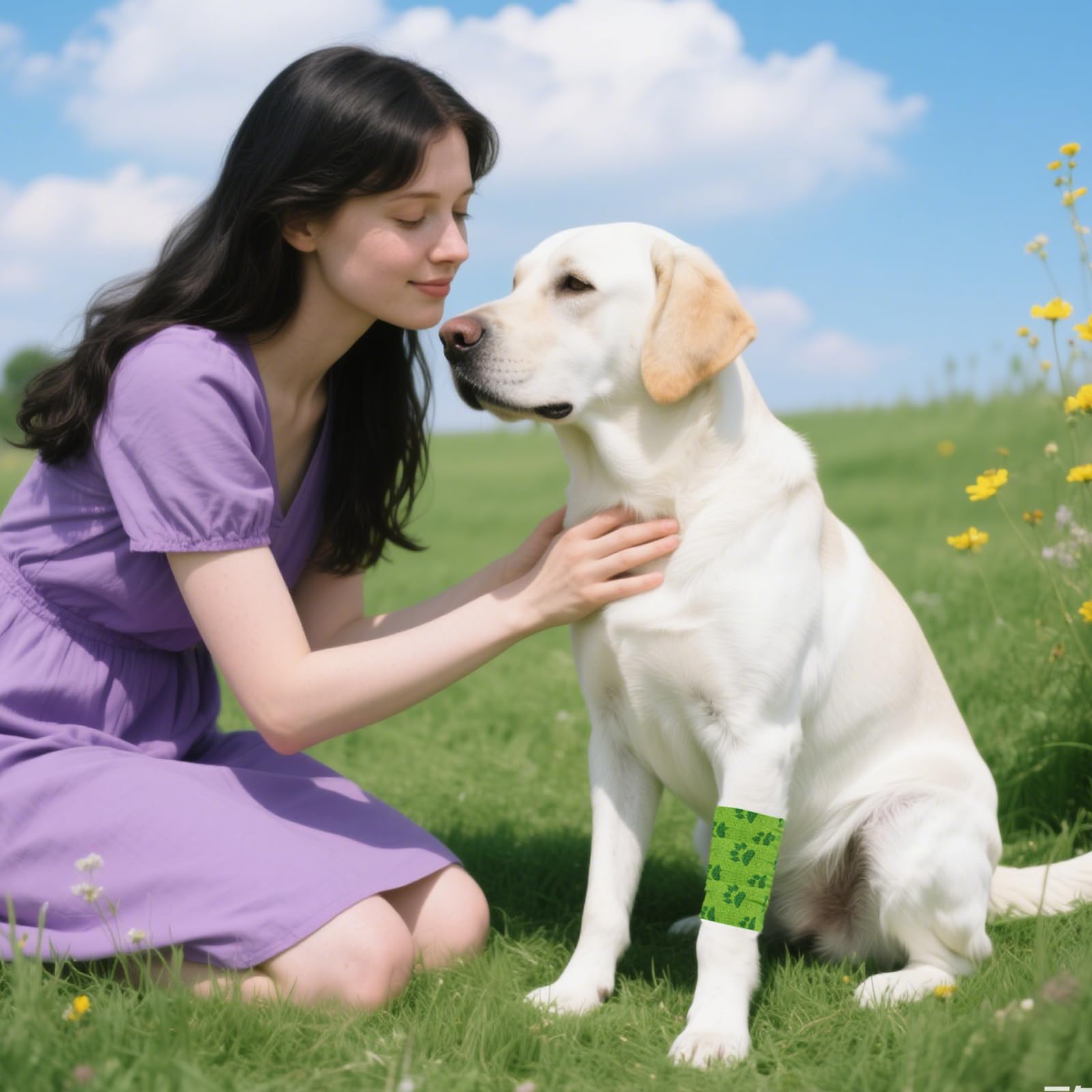 12 piezas de vendas autoadhesivas, venda cohesiva, vendas cohesivas y venda autoadhesiva elástica para perros, caballos y otros animales – Ideal para cuidar articulaciones, tobillos y más, 5cm x 4,5 m
