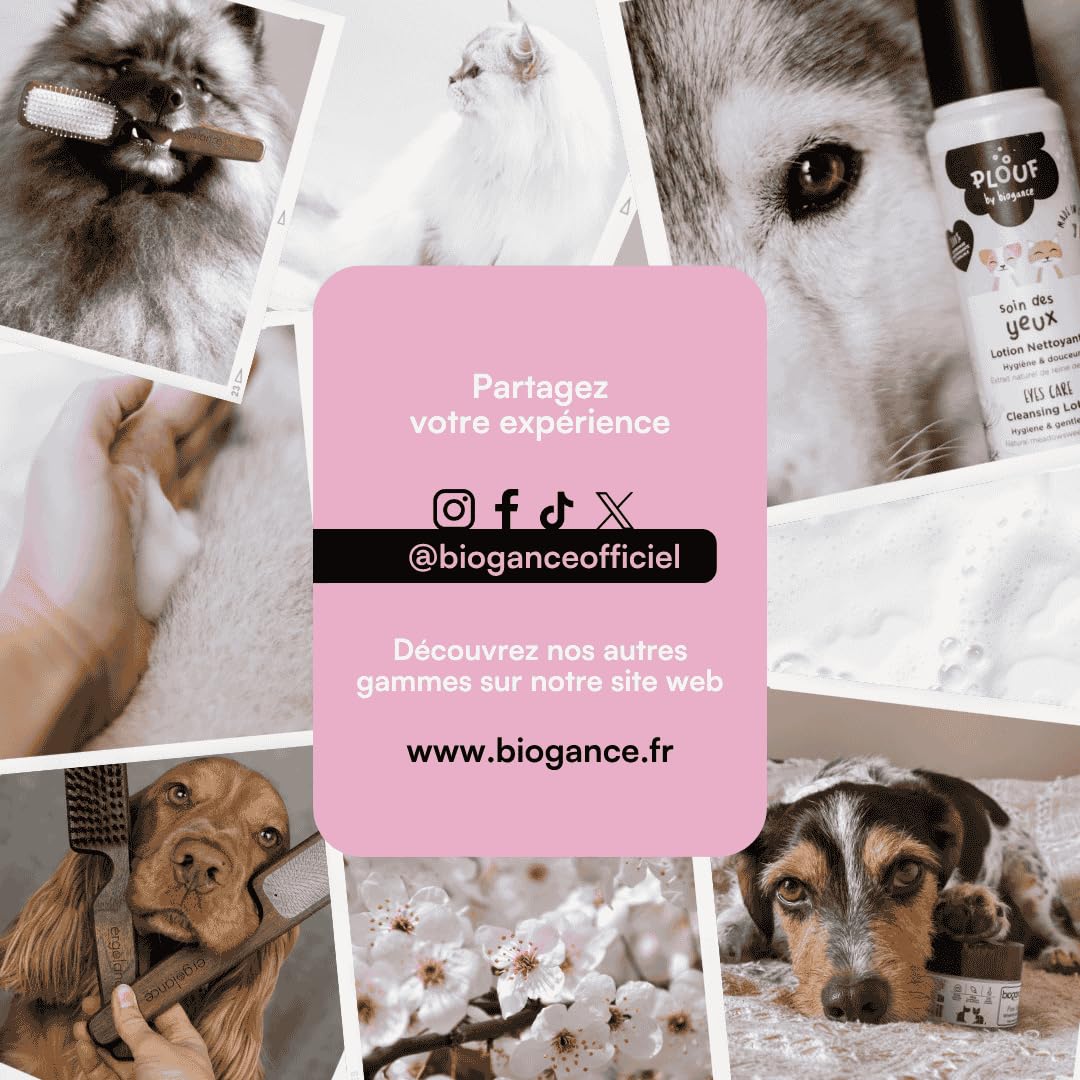 Biogance - Shampooing Poils Longs - Long Coat - 150 ML - Produit hygiène pour Chat - à Base d’Huile de jojoba, d’Evening Primrose, d’inuline