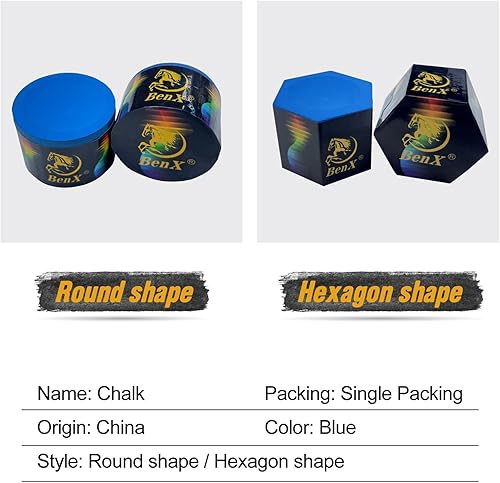 Miniatura 2 de Pool Cue Chalk - Professional Billiard Chalk Blue  Nano Technology  Long Lasting 10+ Shots  Enhanced Spin & Control  Wax, Dry & Neutral Options