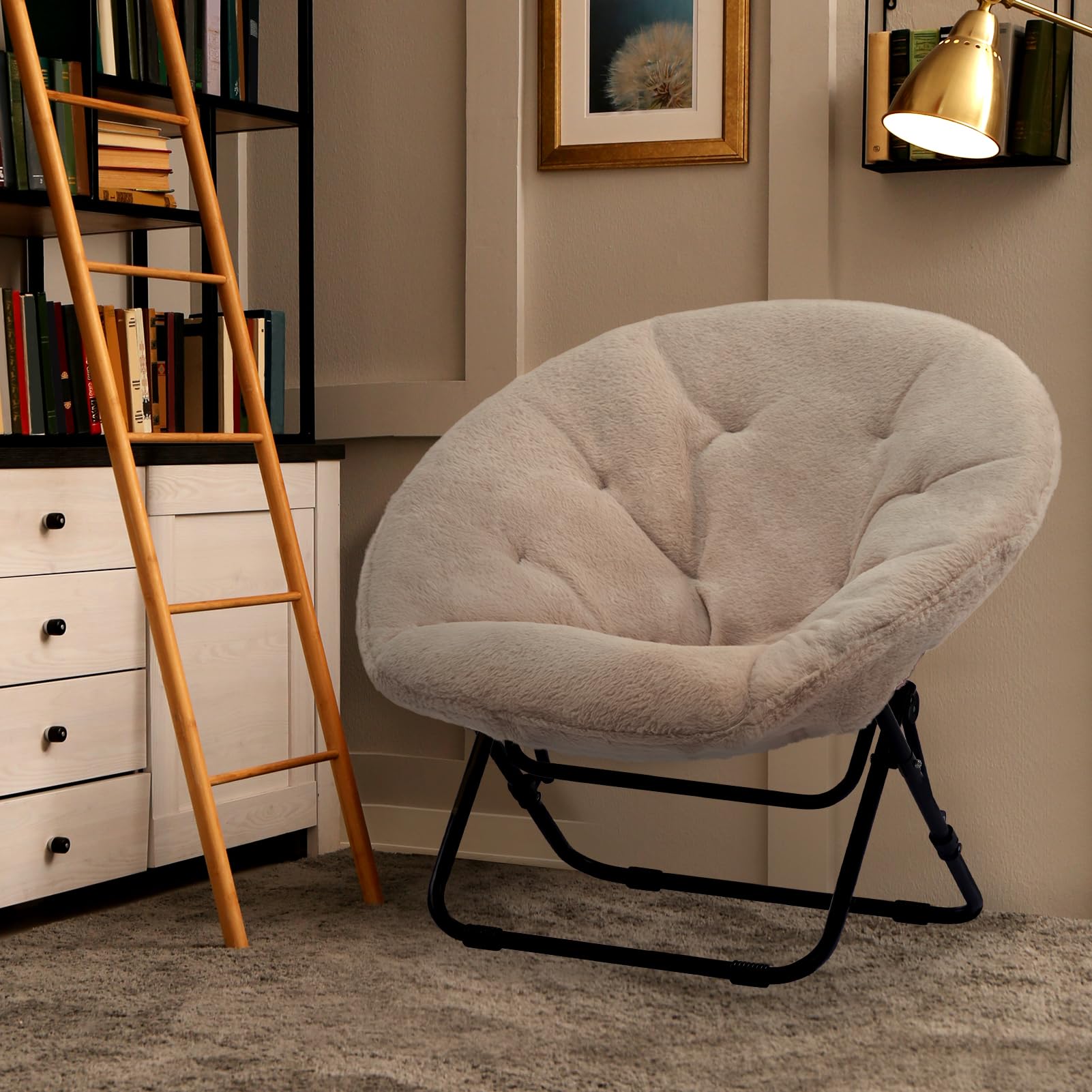 HollyHOME Fauteuil Scandinave Confortable Fauteuil de Lecture Velours Chambre Relax Chaise D