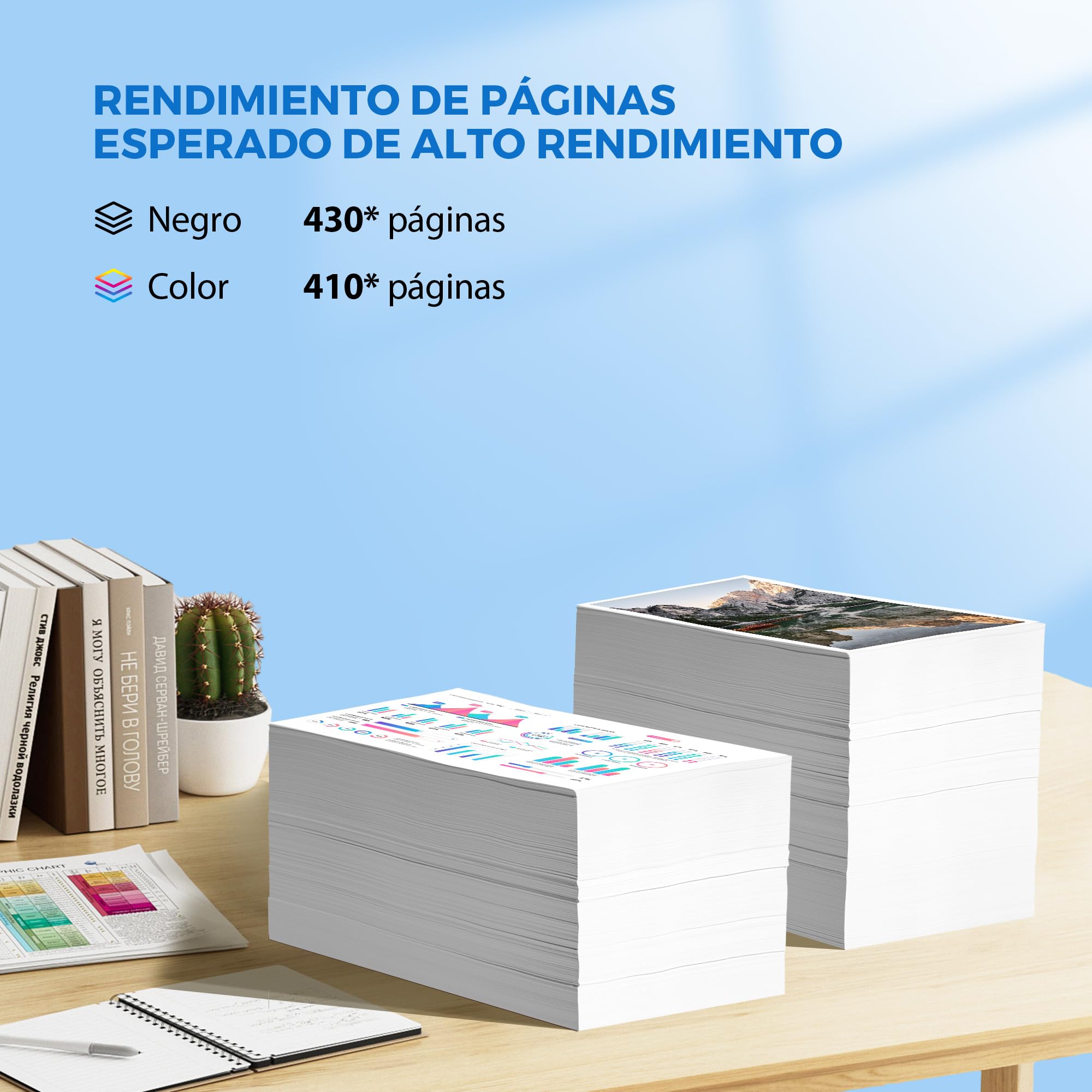 PG-575XL CL-576XL Multipack Cartuchos de Tinta Reemplazo para Canon 575 576 XL para Canon Pixma Impresora TS3550i TS3551i TR4750i TR4751i, 2 Pack (Negro, Color)